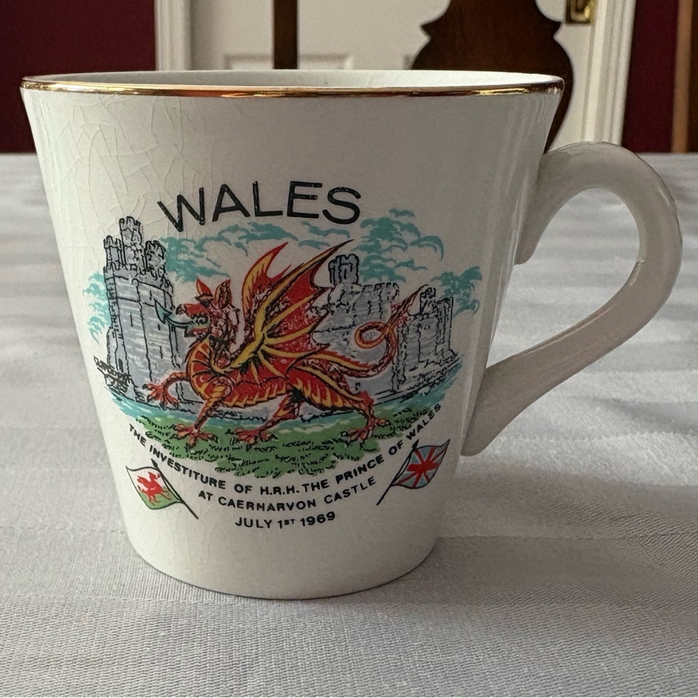 Commemorative Ceramic Mug - investiture of Prince of Wales, 1969